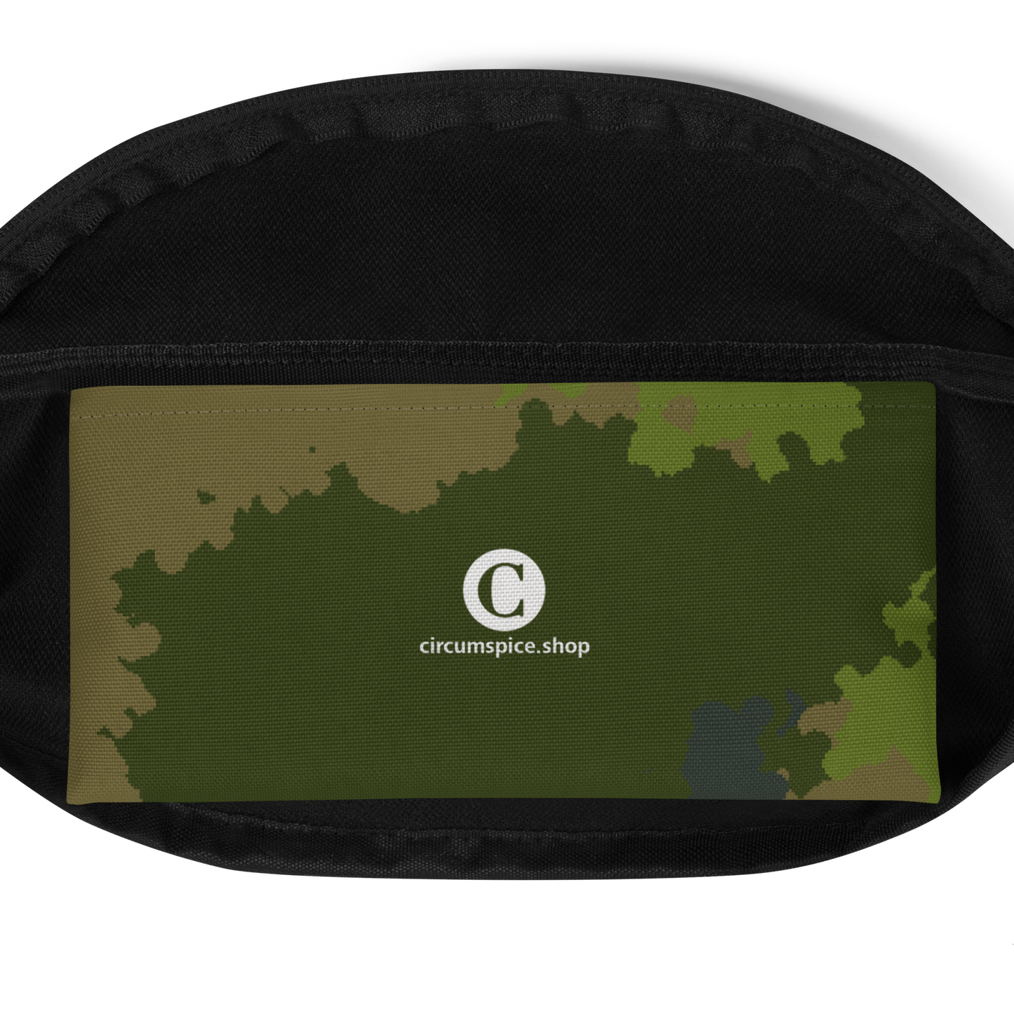 Michigan Upper Peninsula Fanny Pack (w/ UP Outline) | Woodland Camo