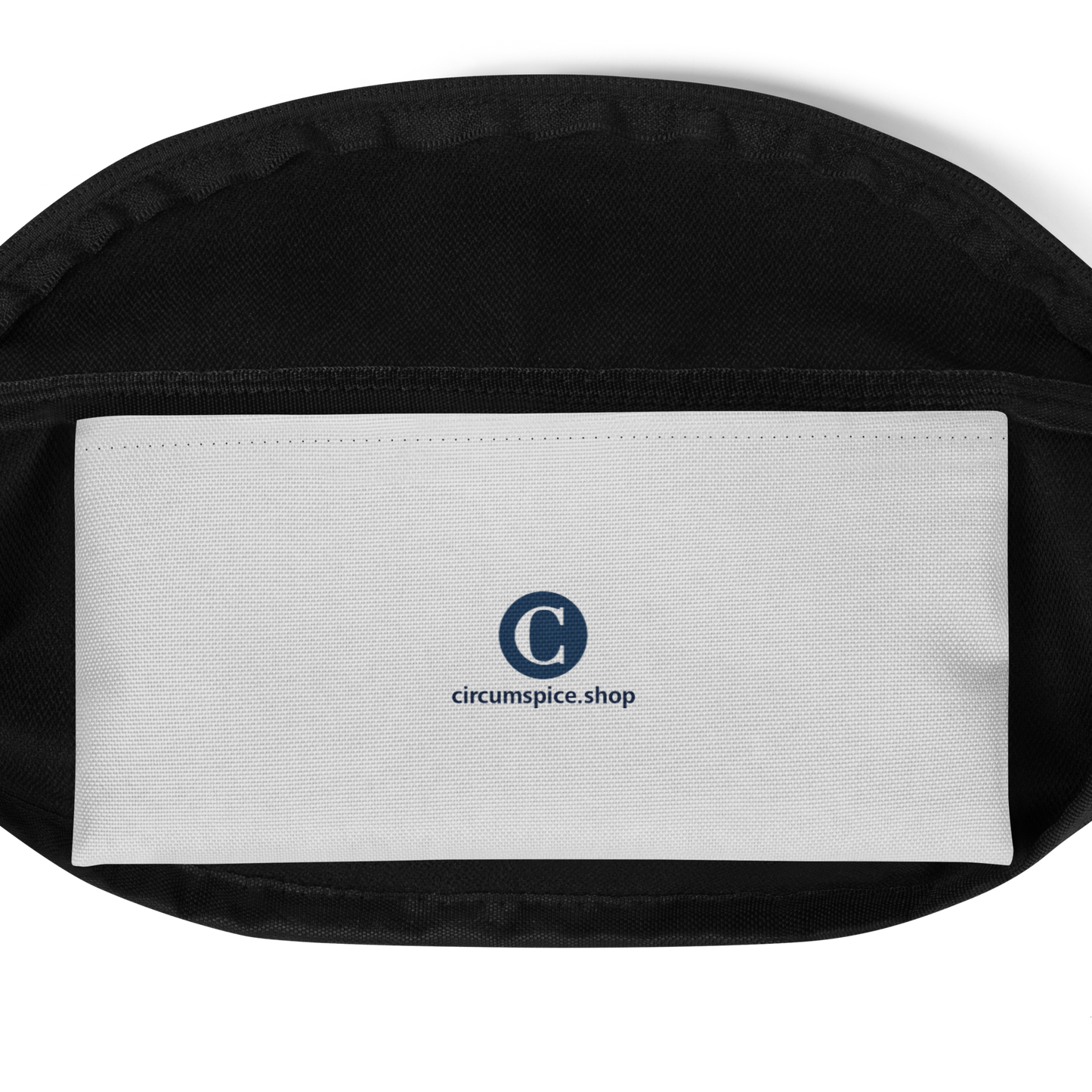 Michigan Upper Peninsula Fanny Pack (w/ Navy UP Outline) | Birch Bark White