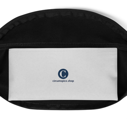 Michigan Upper Peninsula Fanny Pack (w/ Navy UP Outline) | Birch Bark White