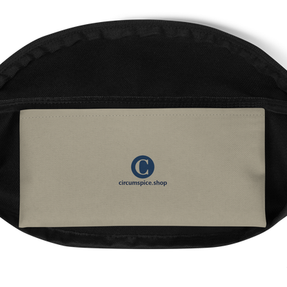 Michigan Upper Peninsula Fanny Pack (w/ Navy UP Outline) | Petoskey Stone Beige