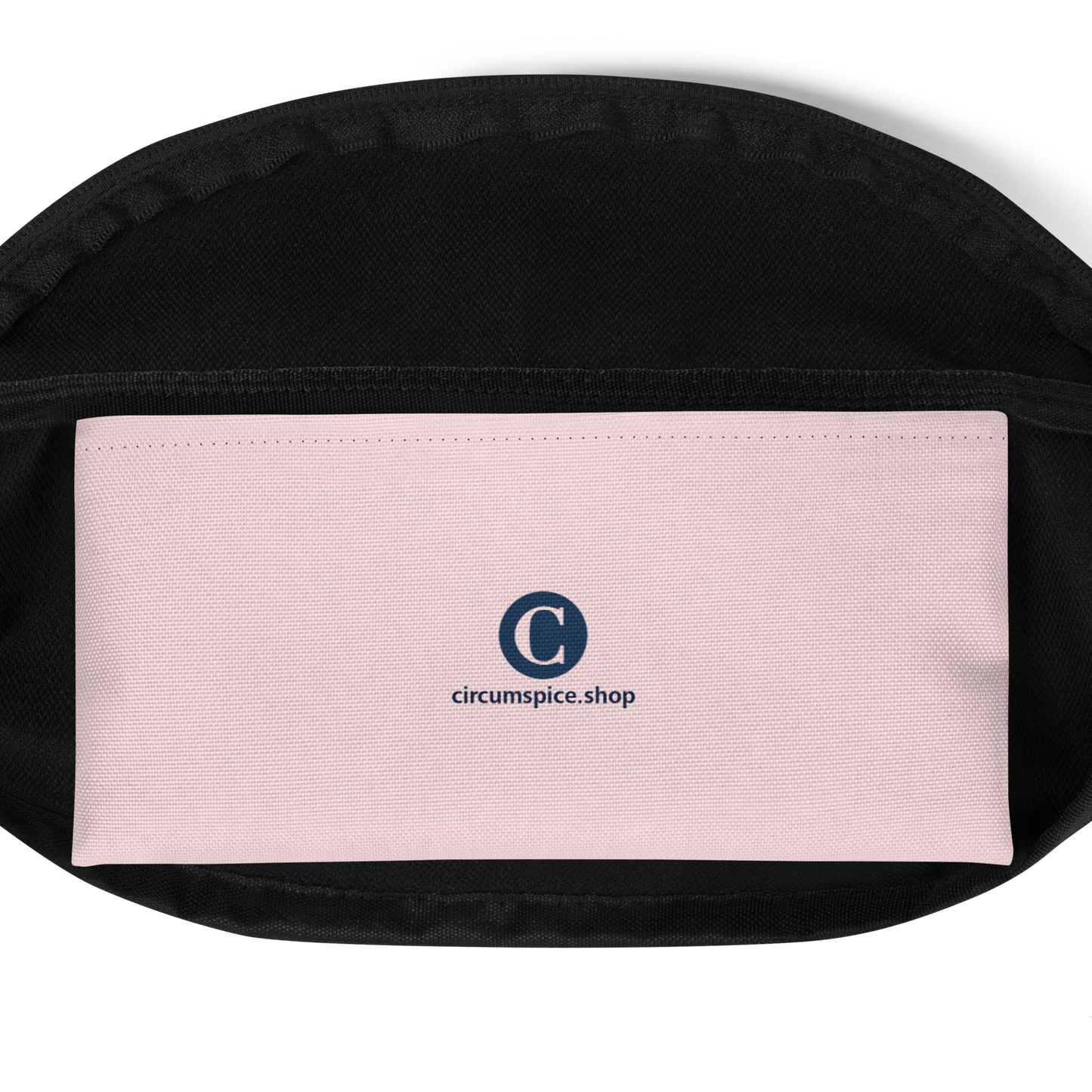 Michigan Upper Peninsula Fanny Pack (w/ Navy UP Outline) | Pale Pink