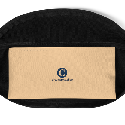 Michigan Upper Peninsula Fanny Pack (w/ Navy UP Outline) | Pale Apricot