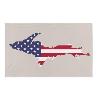 Michigan Upper Peninsula Wall Flag (w/ UP USA Flag) | Canvas Color