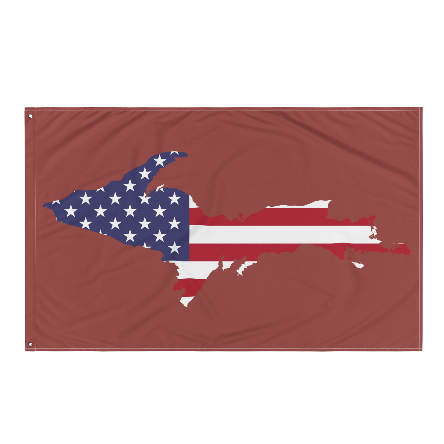 Michigan Upper Peninsula Wall Flag (w/ UP USA Flag) | Ore Dock Red