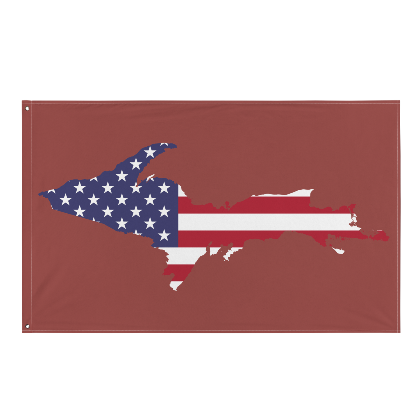 Michigan Upper Peninsula Wall Flag (w/ UP USA Flag) | Ore Dock Red