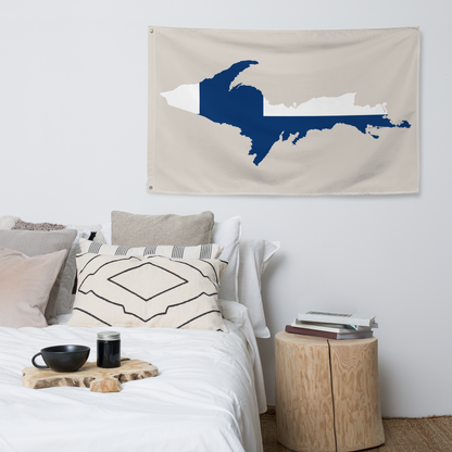 Michigan Upper Peninsula Wall Flag (w/ UP Finland Flag) | Canvas Color