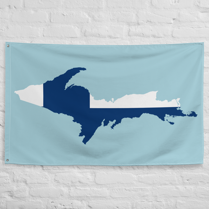 Michigan Upper Peninsula Wall Flag (w/ UP Finland Flag) | '58 Caddie Blue