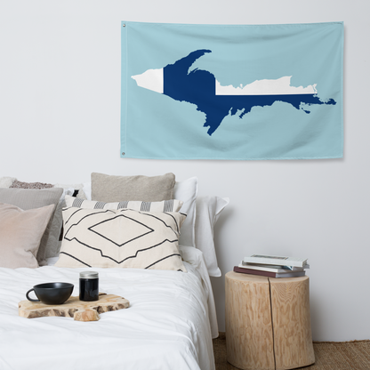 Michigan Upper Peninsula Wall Flag (w/ UP Finland Flag) | '58 Caddie Blue