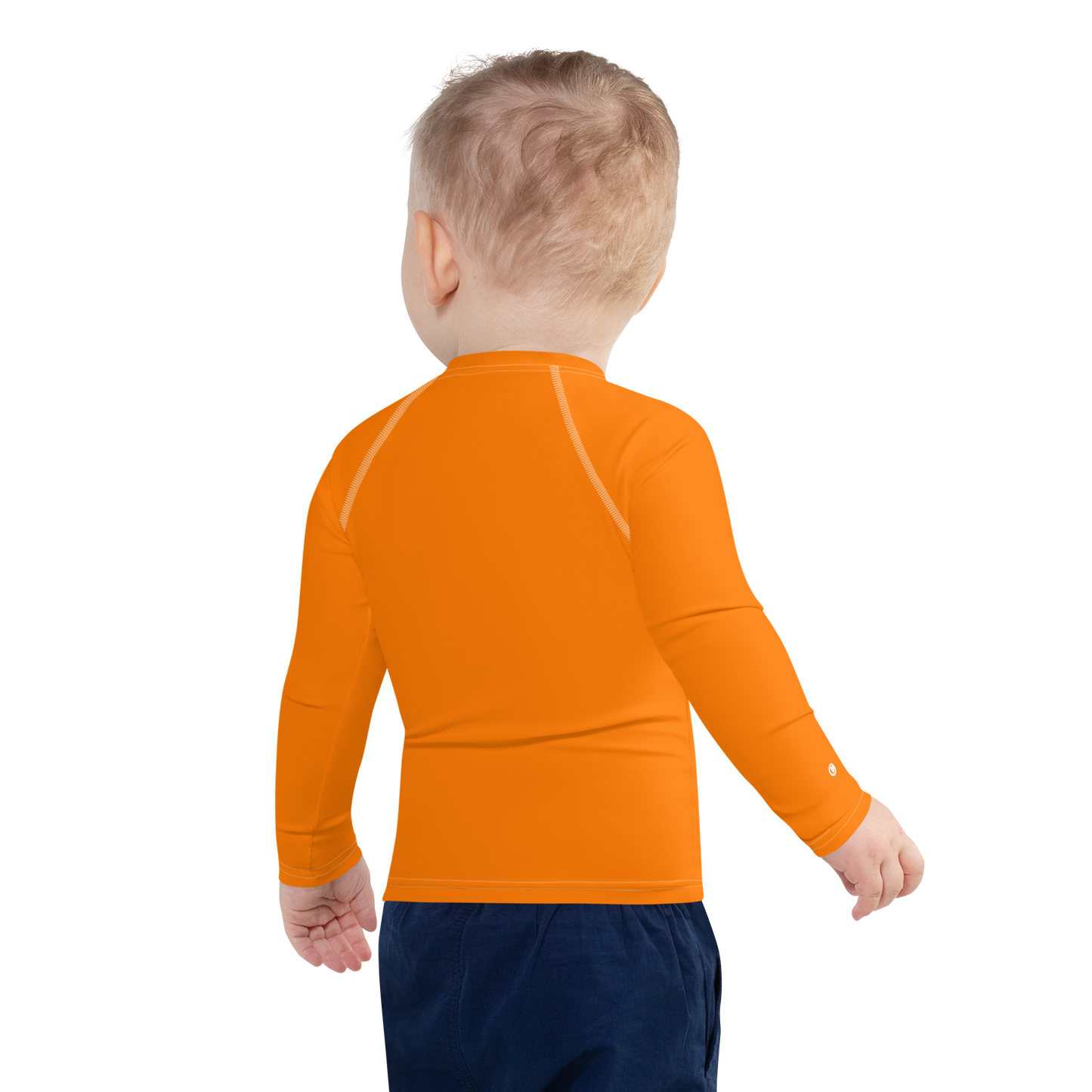 Michigan Upper Peninsula Rash Guard (w/ UP Outline) | Toddler - Safety Orange