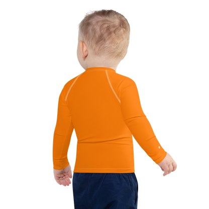 Michigan Upper Peninsula Rash Guard (w/ UP Outline) | Toddler - Safety Orange