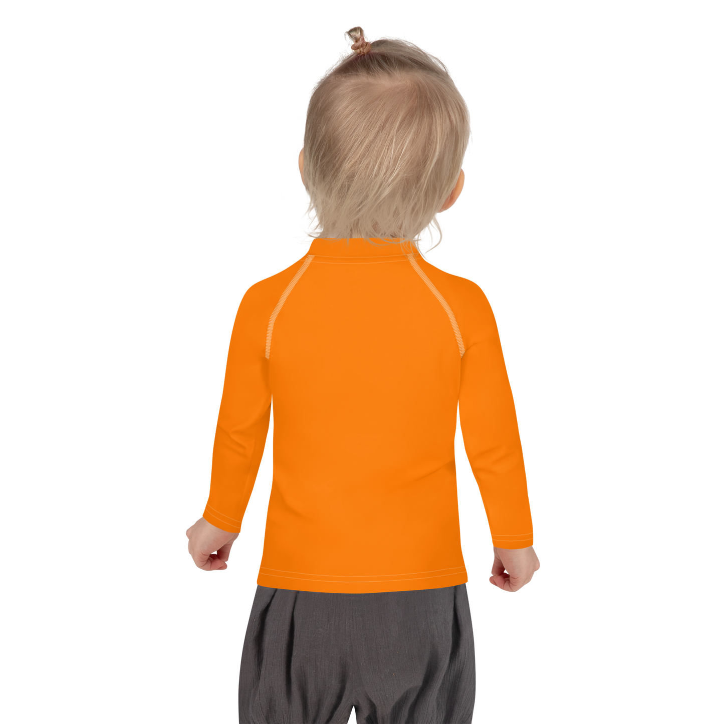 Michigan Upper Peninsula Rash Guard (w/ UP Outline) | Toddler - Safety Orange