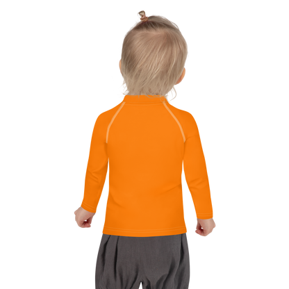 Michigan Upper Peninsula Rash Guard (w/ UP Outline) | Toddler - Safety Orange