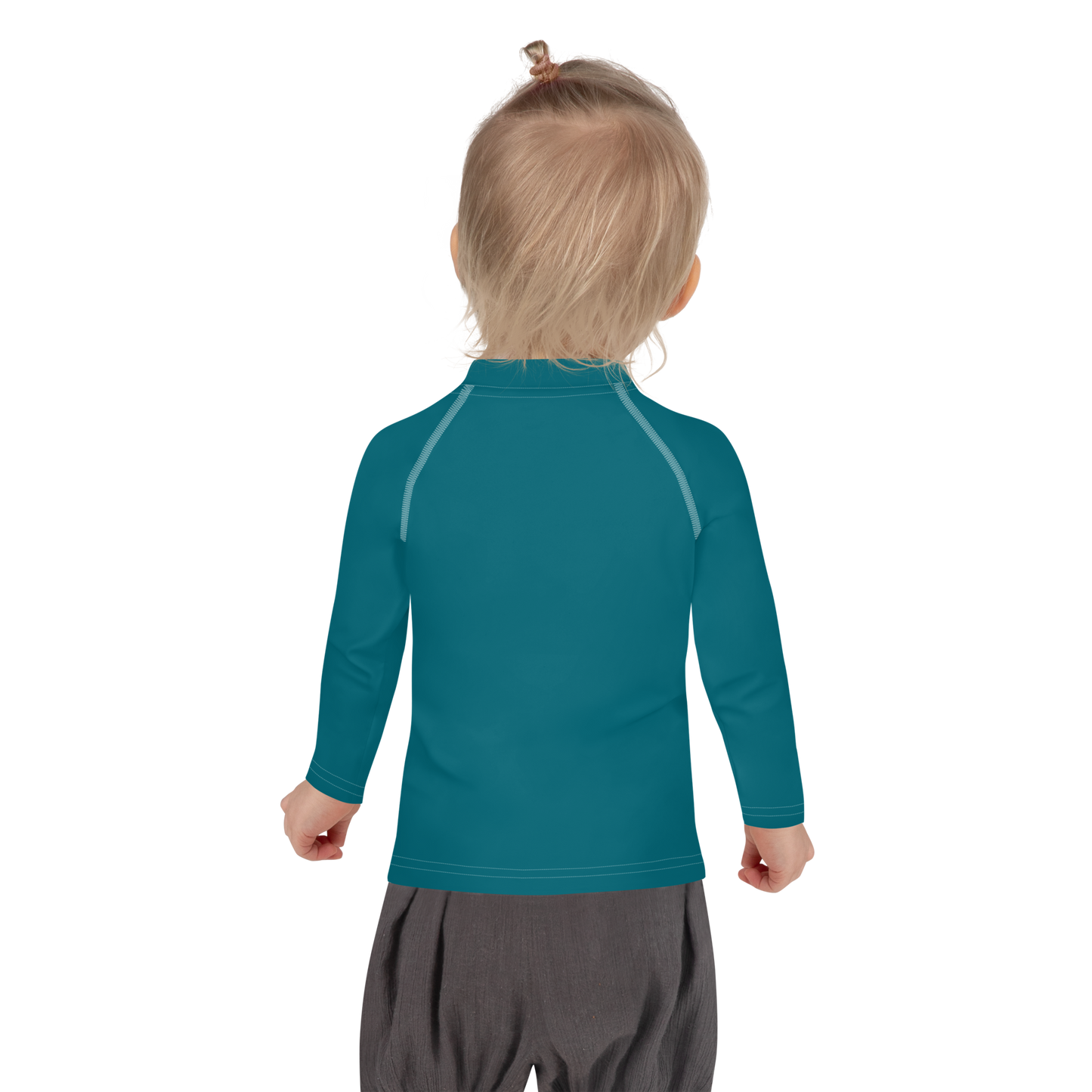 Michigan Upper Peninsula Rash Guard (w/ UP Outline) | Toddler - Auburn Hills Teal