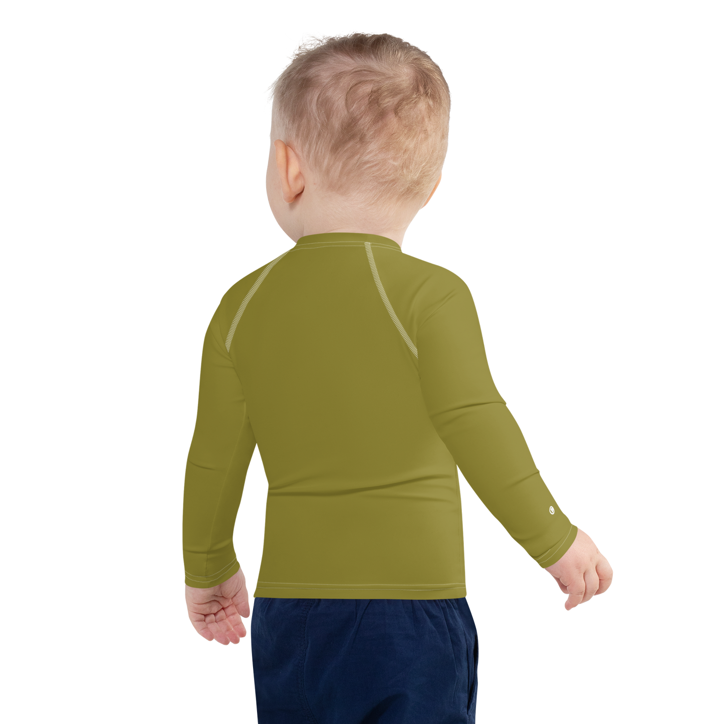 Michigan Upper Peninsula Rash Guard (w/ UP Outline) | Toddler - Scrub Gold