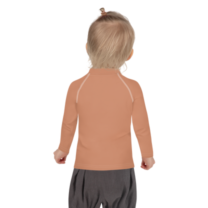 Michigan Upper Peninsula Rash Guard (w/ UP Outline) | Toddler - Copper Color