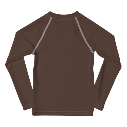 Michigan Upper Peninsula Rash Guard (w/ UP Outline) | Toddler - Hickory Color