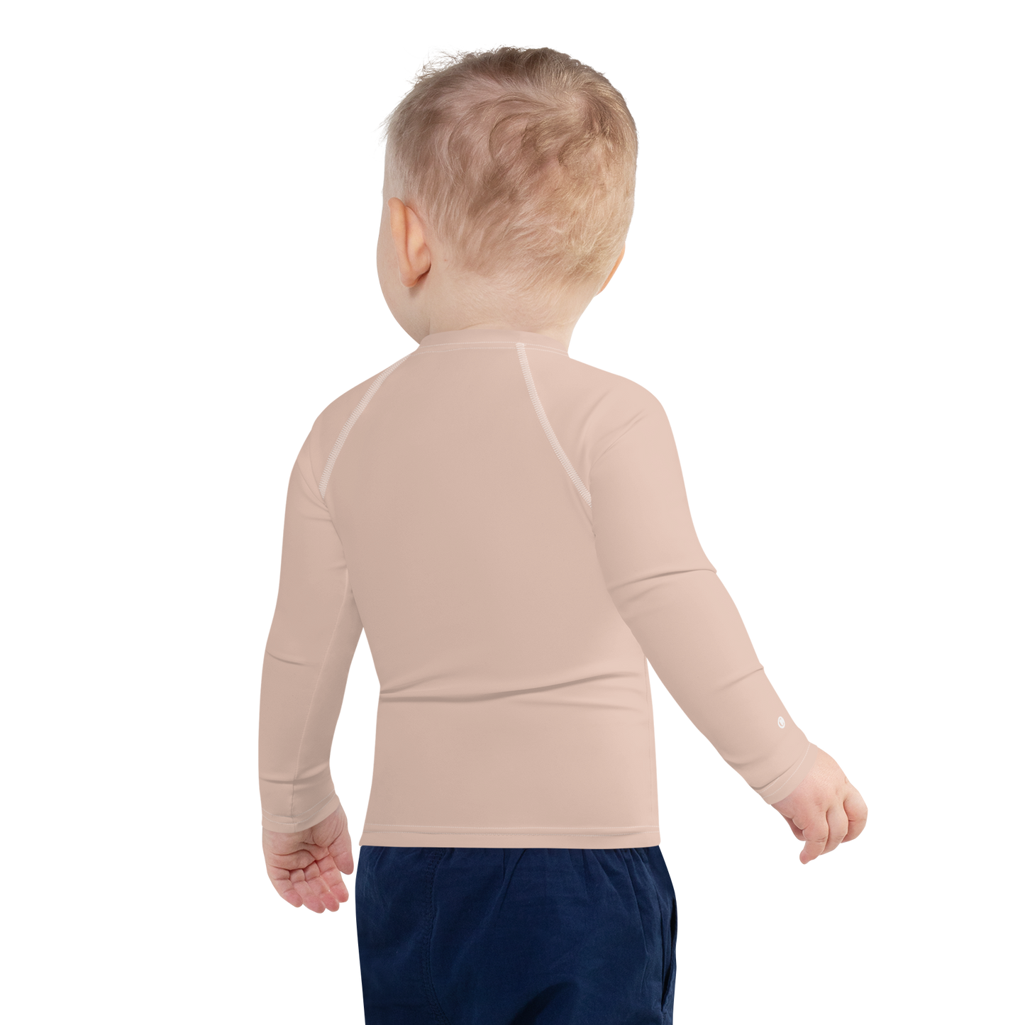 Michigan Upper Peninsula Rash Guard (w/ UP Outline) | Toddler - Rose Gold