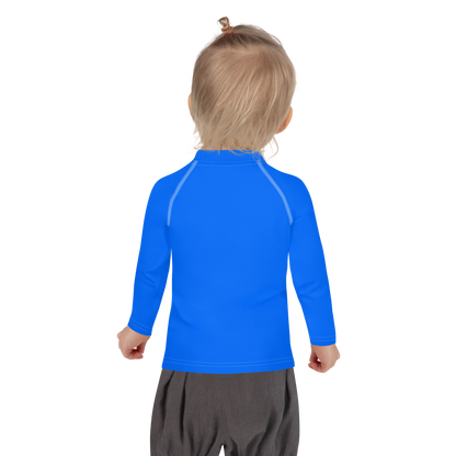 Michigan Upper Peninsula Rash Guard (w/ UP Outline) | Toddler - Motor Town Blue