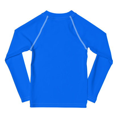 Michigan Upper Peninsula Rash Guard (w/ UP Outline) | Toddler - Motor Town Blue