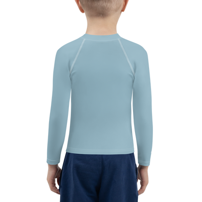 Michigan Upper Peninsula Rash Guard (w/ UP Outline) | Toddler - Opal Blue