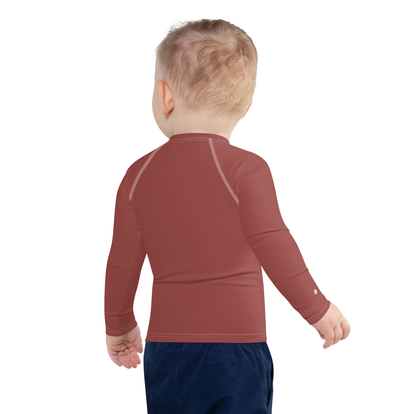 Michigan Upper Peninsula Rash Guard (w/ UP Outline) | Toddler - Ore Dock Red