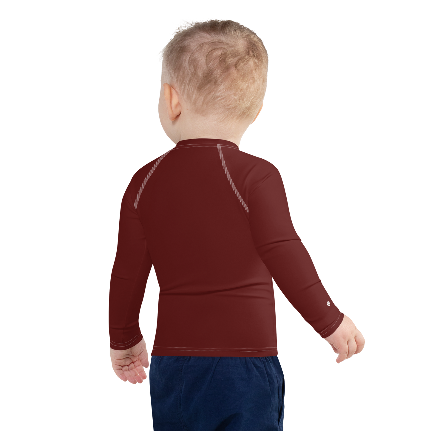 Michigan Upper Peninsula Rash Guard (w/ UP Outline) | Toddler - Cherrywood Color