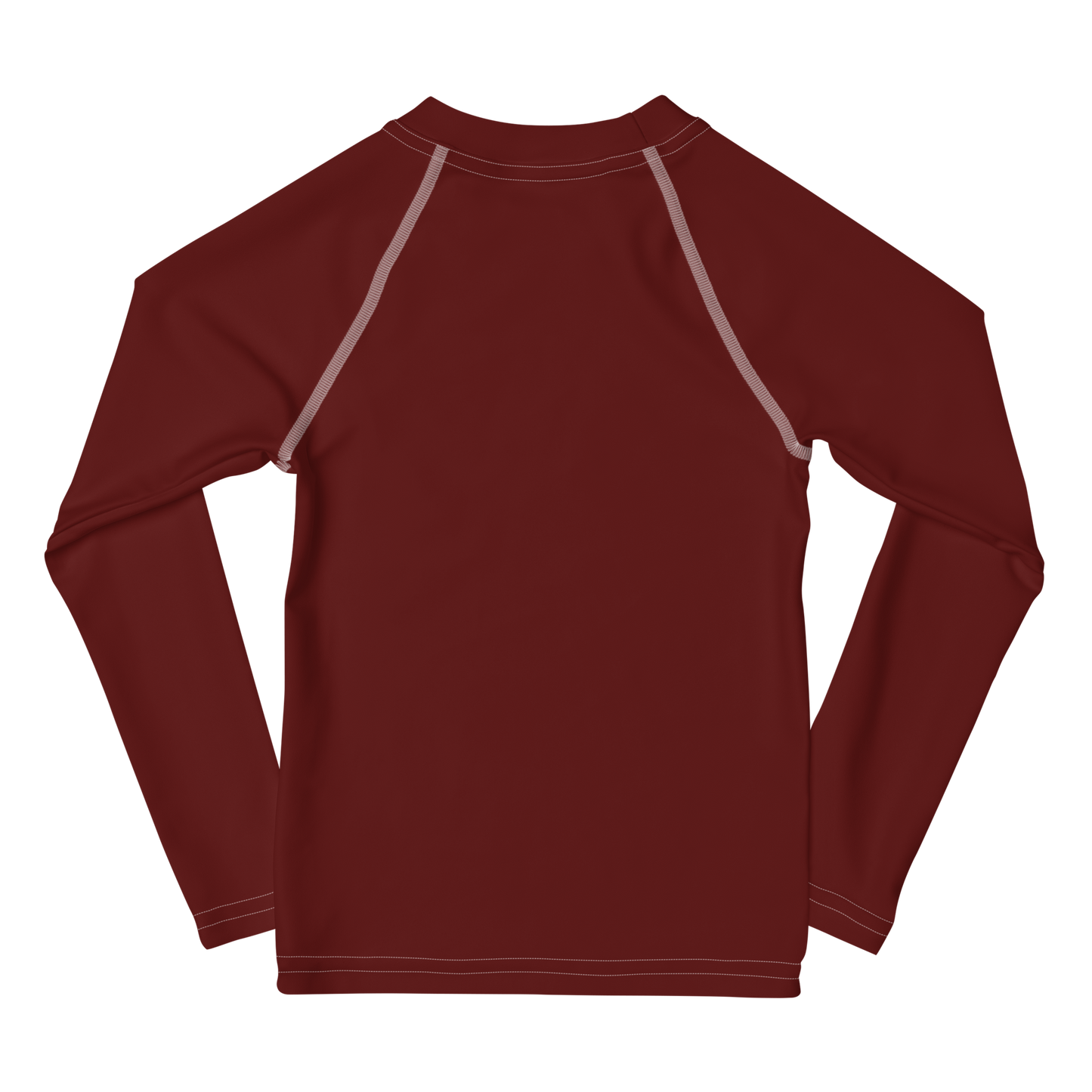 Michigan Upper Peninsula Rash Guard (w/ UP Outline) | Toddler - Cherrywood Color