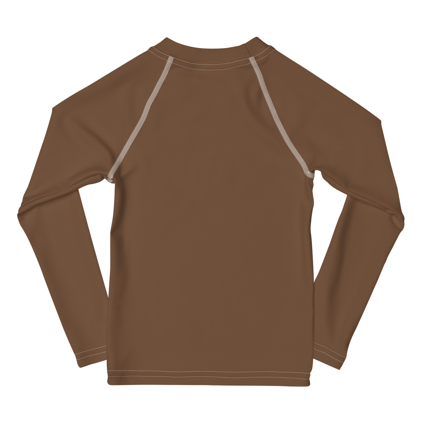 Michigan Upper Peninsula Rash Guard (w/ UP Outline) | Toddler - Coffee Color