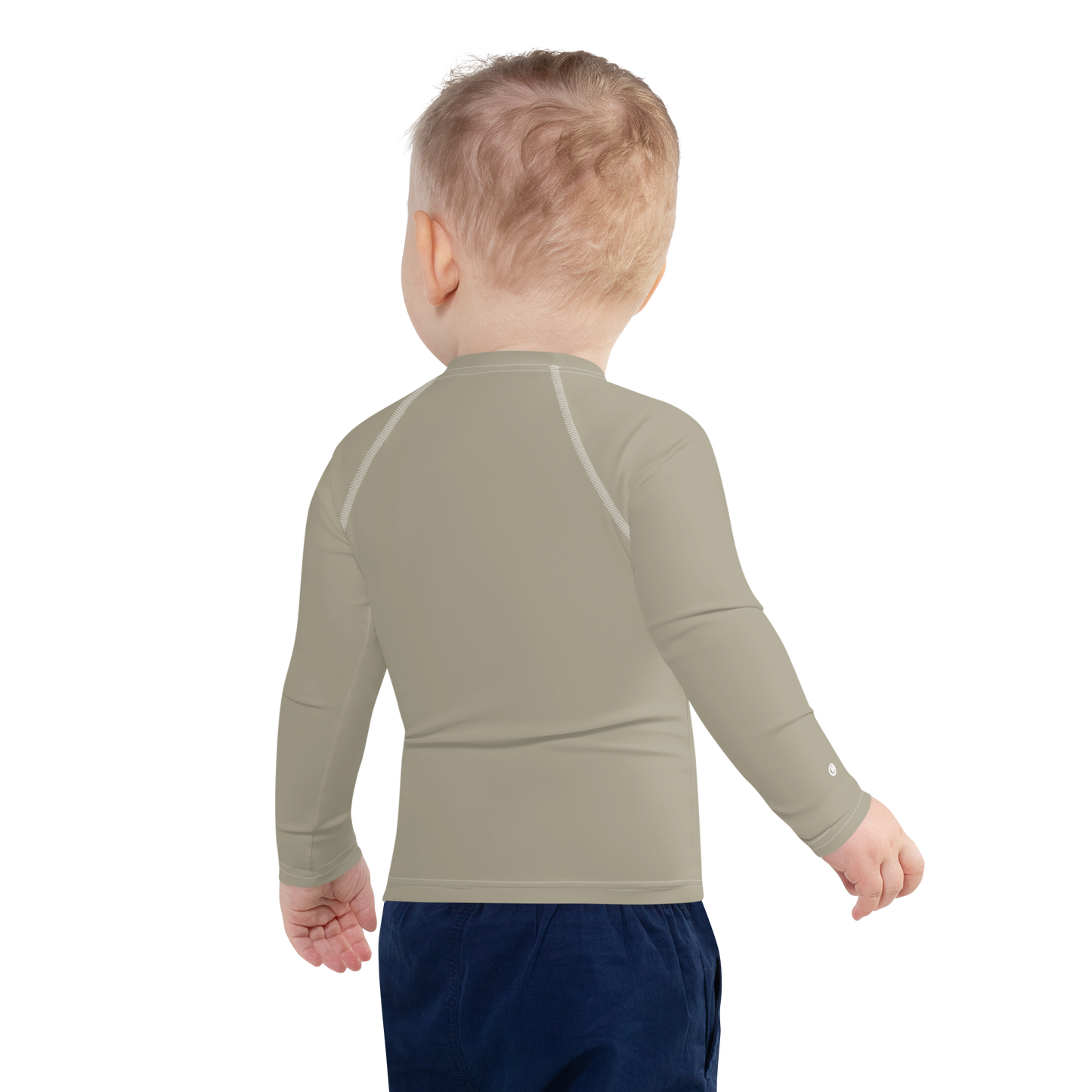 Michigan Upper Peninsula Rash Guard (w/ UP Outline) | Toddler - Petoskey Store Beige