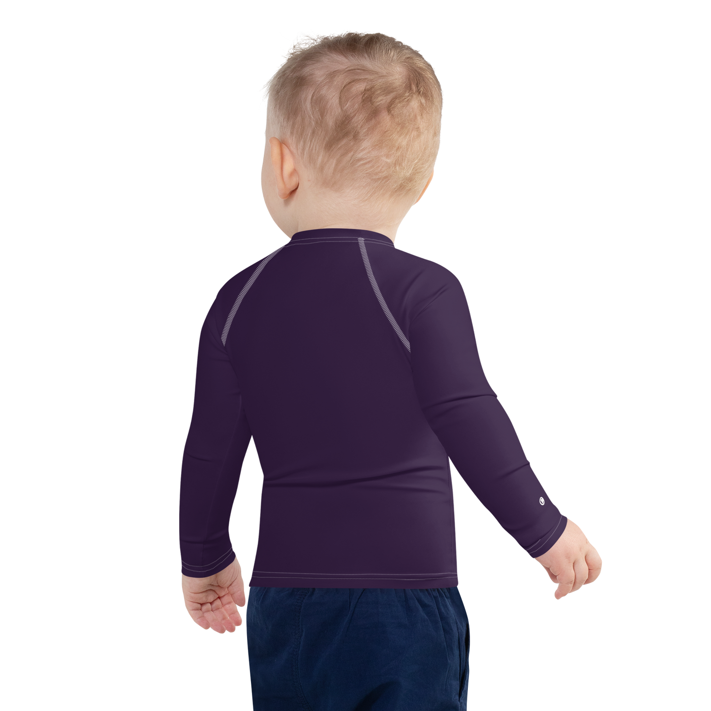 Michigan Upper Peninsula Rash Guard (w/ UP Outline) | Toddler - Blackcurrant