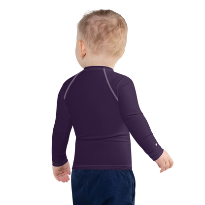 Michigan Upper Peninsula Rash Guard (w/ UP Outline) | Toddler - Blackcurrant