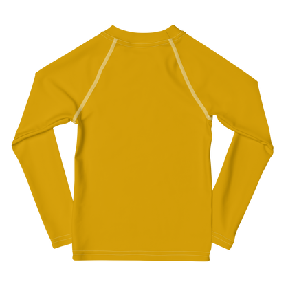 Michigan Upper Peninsula Rash Guard (w/ UP Outline) | Toddler - Gold