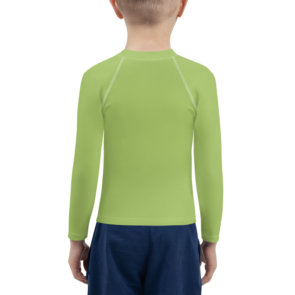 Michigan Upper Peninsula Rash Guard (w/ UP Outline) | Toddler - Gooseberry Green