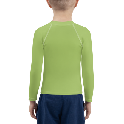 Michigan Upper Peninsula Rash Guard (w/ UP Outline) | Toddler - Gooseberry Green