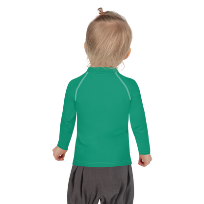 Michigan Upper Peninsula Rash Guard (w/ UP Outline) | Toddler - Emerald Green