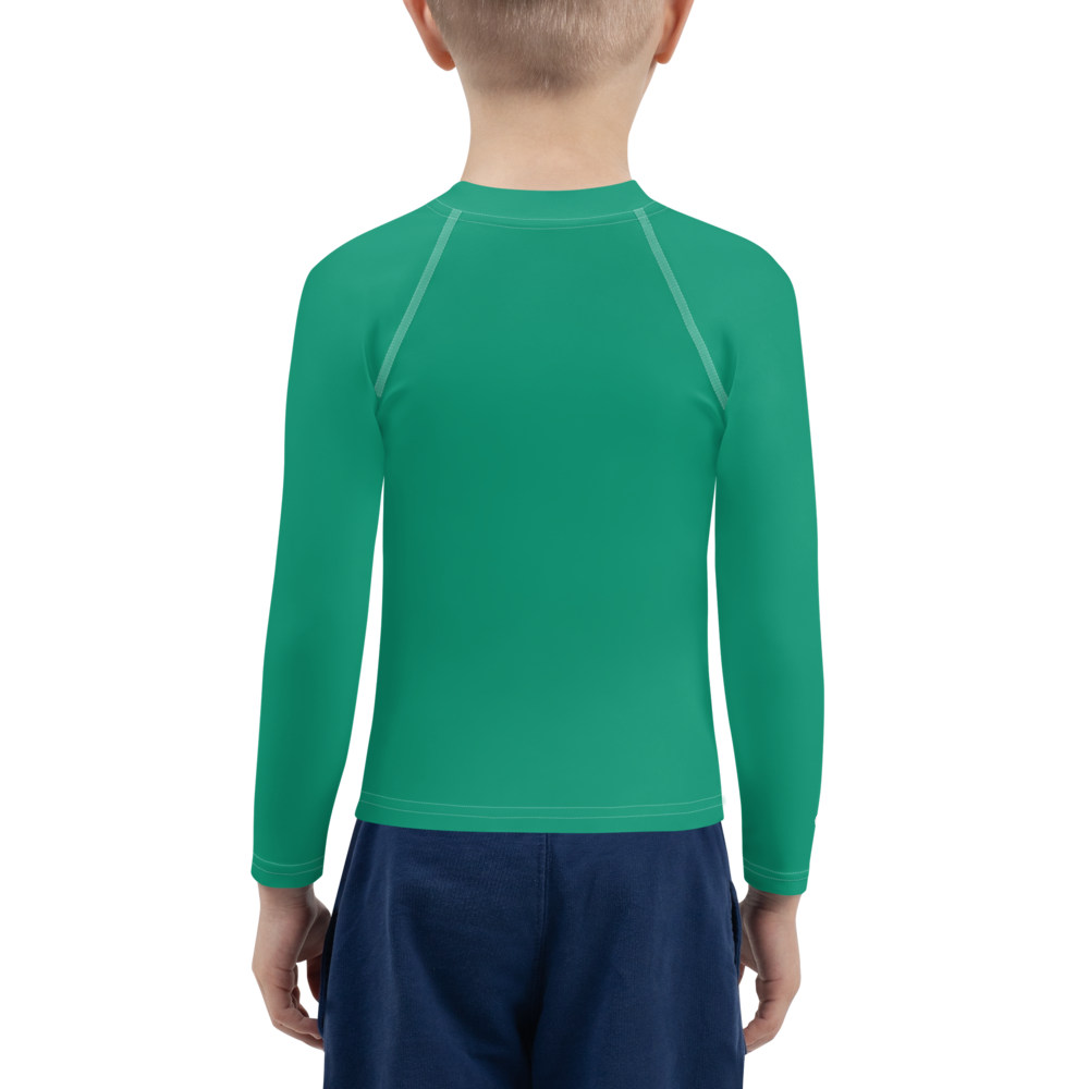 Michigan Upper Peninsula Rash Guard (w/ UP Outline) | Toddler - Emerald Green