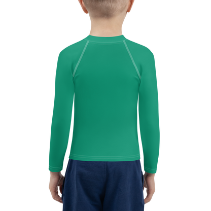 Michigan Upper Peninsula Rash Guard (w/ UP Outline) | Toddler - Emerald Green