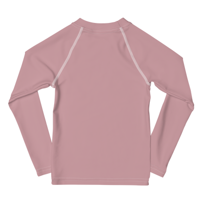 Michigan Upper Peninsula Rash Guard (w/ UP Outline) | Toddler - Ruby Red