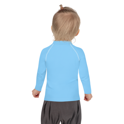 Michigan Upper Peninsula Rash Guard (w/ UP Outline) | Toddler - DTW Blue