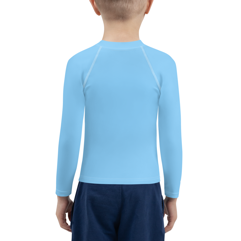 Michigan Upper Peninsula Rash Guard (w/ UP Outline) | Toddler - DTW Blue