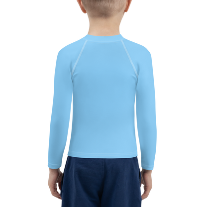 Michigan Upper Peninsula Rash Guard (w/ UP Outline) | Toddler - DTW Blue