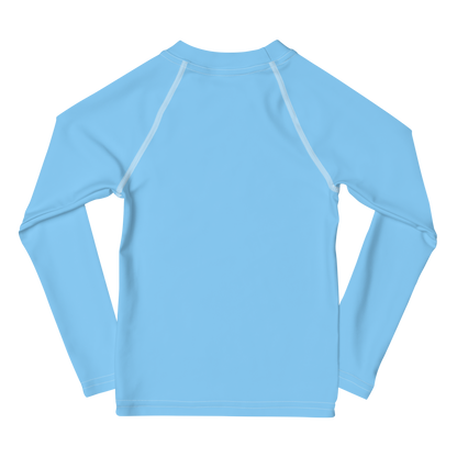 Michigan Upper Peninsula Rash Guard (w/ UP Outline) | Toddler - DTW Blue