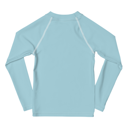 Michigan Upper Peninsula Rash Guard (w/ UP Outline) | Toddler - '58 Caddie Blue