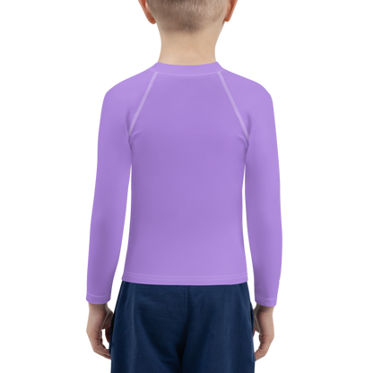 Michigan Upper Peninsula Rash Guard (w/ UP Outline) | Toddler - Lavender