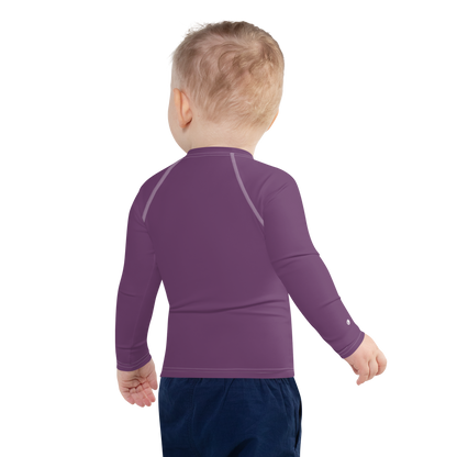 Michigan Upper Peninsula Rash Guard (w/ UP Outline) | Toddler - Plum