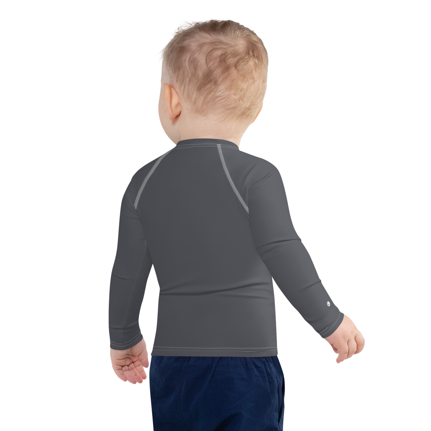 Michigan Upper Peninsula Rash Guard (w/ UP Outline) | Toddler - Iron Ore Grey