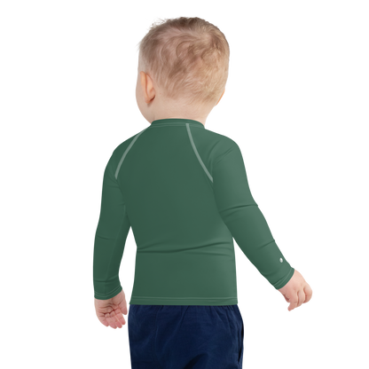 Michigan Upper Peninsula Rash Guard (w/ UP Outline) | Toddler - Ginger Ale Green