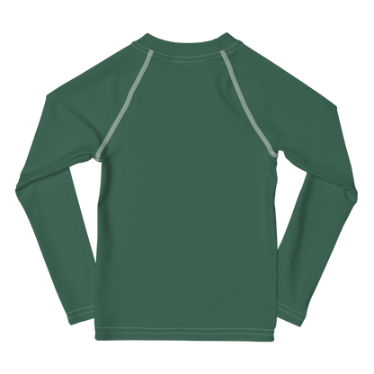 Michigan Upper Peninsula Rash Guard (w/ UP Outline) | Toddler - Ginger Ale Green