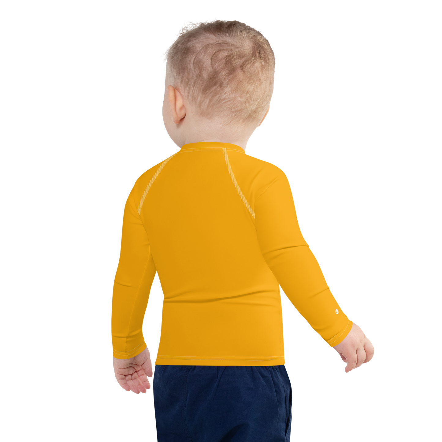 Michigan Upper Peninsula Rash Guard (w/ UP Outline) | Toddler - Birch Bark Orange