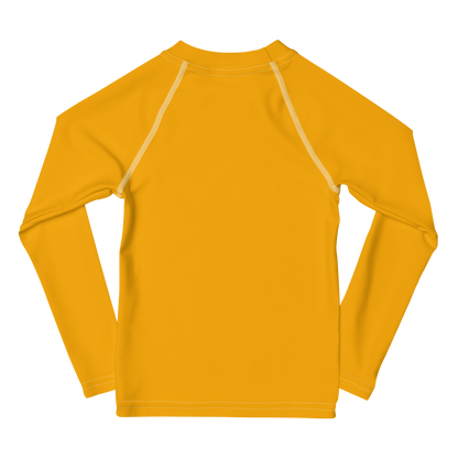 Michigan Upper Peninsula Rash Guard (w/ UP Outline) | Toddler - Birch Bark Orange